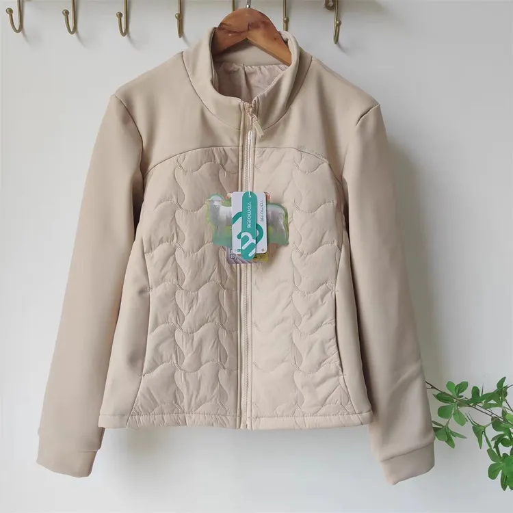 女士羊毛外套秋冬季新款立领修身保暖女款户外防风袖外套长袖7309