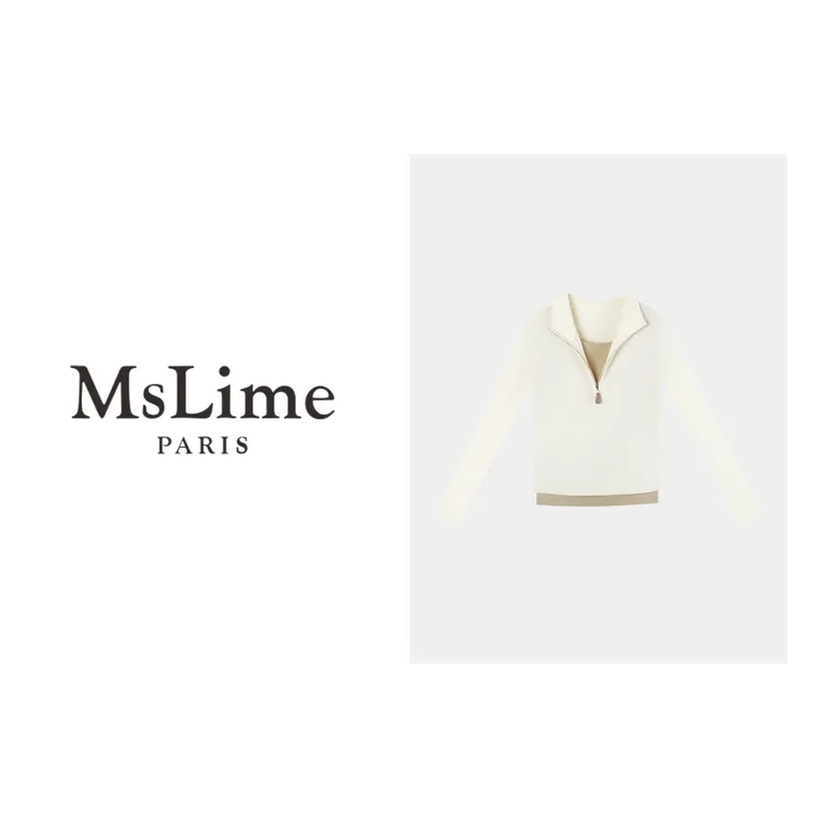 王嬛嬛MsLime25年‘梨花’新款时尚休闲纤维绵羊毛上衣 HC2D2828