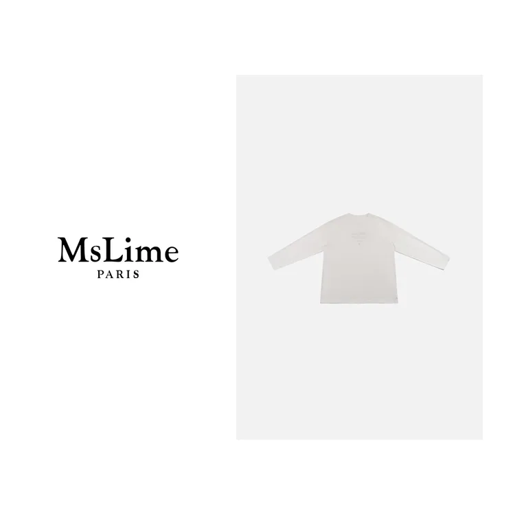 王嬛嬛MsLime24年新款时尚休闲气质百搭T恤 HC2C2191