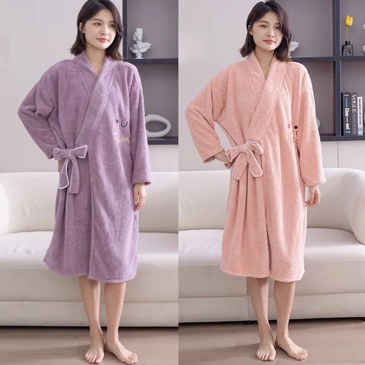 浴巾女家用比纯棉全棉吸水浴裙大人浴衣游泳洗澡可穿裹巾成人浴袍