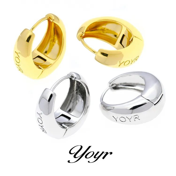 YOYR 黄铜耳饰 重工水滴耳扣极简冷淡风ins高级感百搭气质耳环