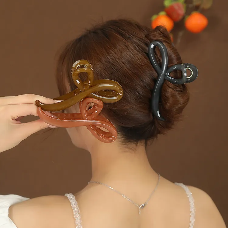 2025新款发夹女果冻抓夹高级感后脑勺盘发大号鲨鱼夹发卡头饰夹子商品图