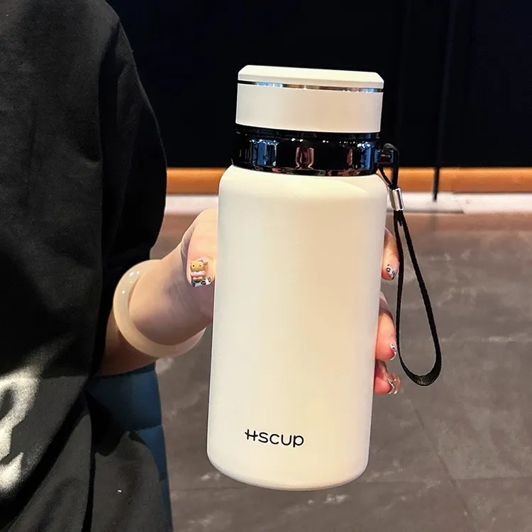 保温杯女生2025新款大容量水杯茶水分离杯子学生简约便携316水壶
