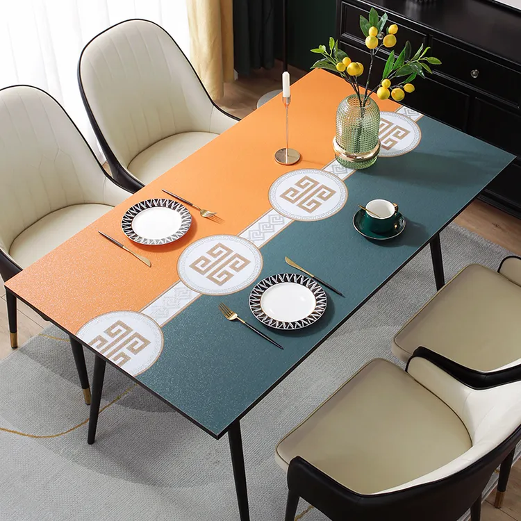免洗高级桌垫茶几桌布防烫长方形防水防油桌面隔热垫台面防水垫