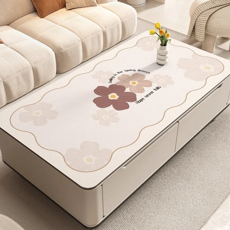 ins风防烫茶几桌布卧室桌垫防油茶几垫桌垫防水pvc防烫家用大气