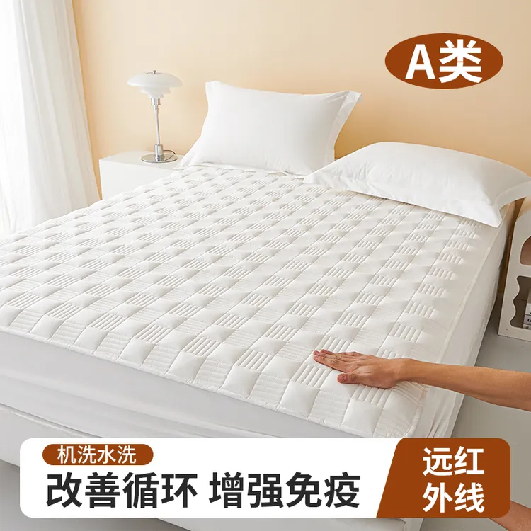 A类全棉多功能远红外床笠有质检全棉床笠纯棉夹棉床笠床罩防滑