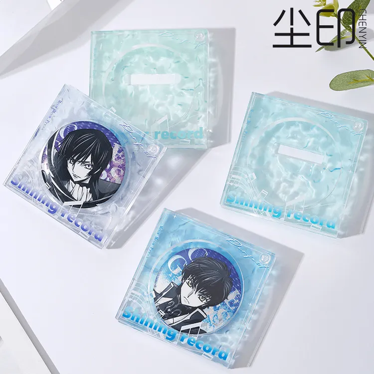 58mm吧唧砖谷美吧唧托亚克力卡砖动漫徽章展示收纳框