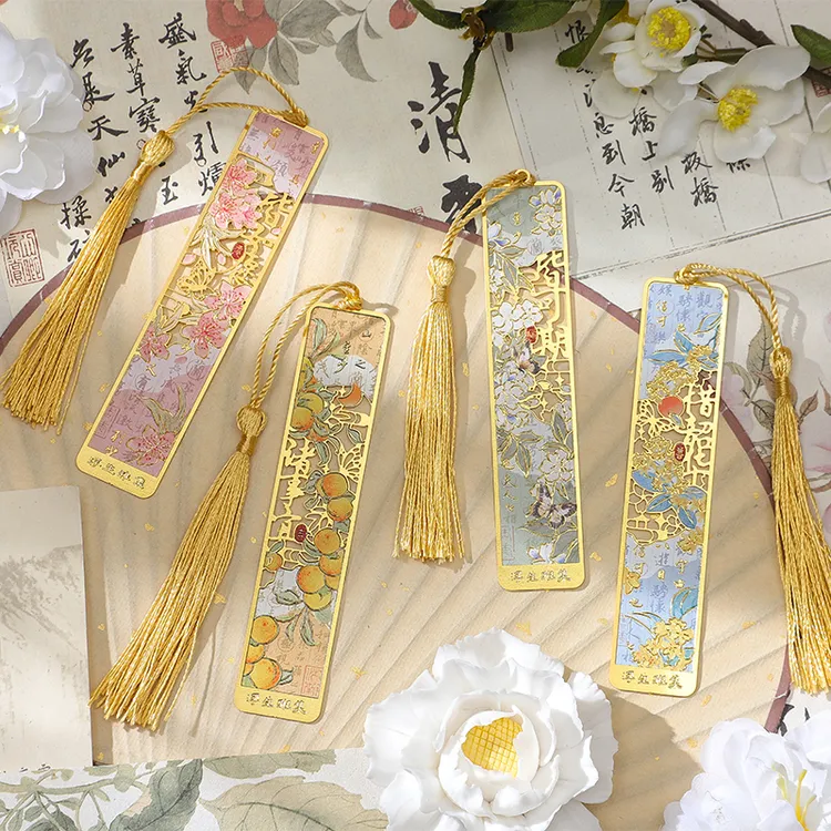 中国古风镂空金属爆款书签精致定制送同学送老师高档生日礼物