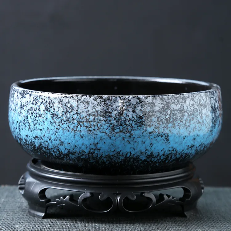 大口径卡通水仙无孔水培陶瓷大号清仓铜钱草一叶莲碗莲盆花盆