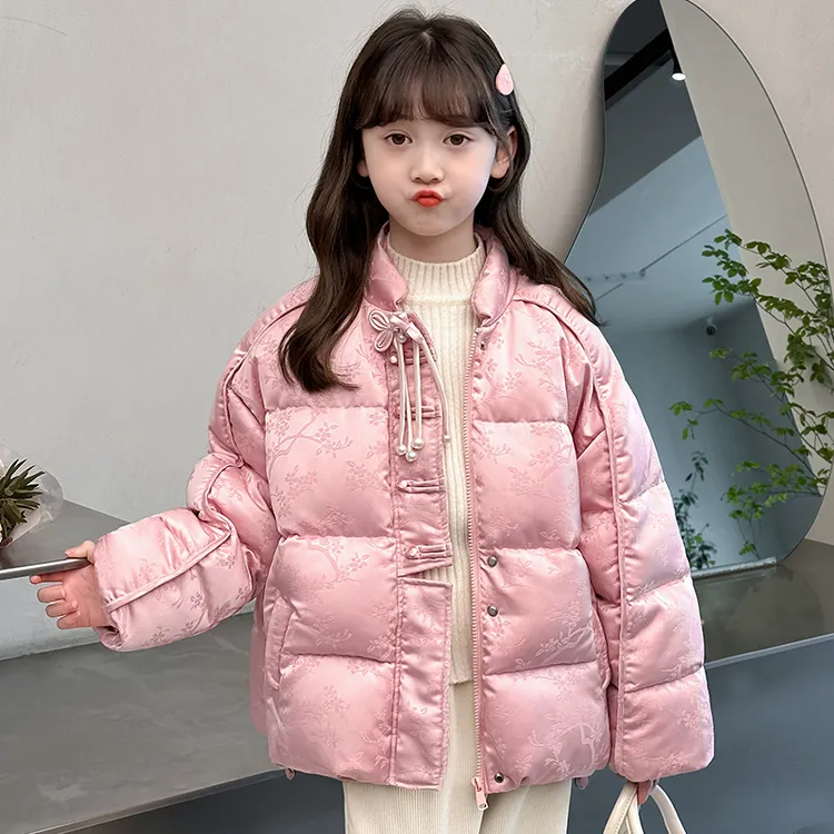 女童棉服冬装2024新款洋气中大儿童加厚国风棉衣小女孩冬季拜年服