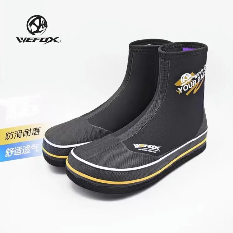 威狐WEFOX新款登礁鞋户外路亚海钓矶钓防滑夏季透气毛毡底钓鱼鞋