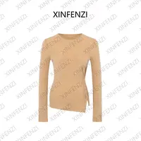 【容烟】XINFENZI 全羊毛圆领收腰显瘦打底衫 35195