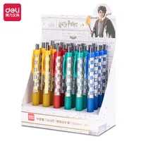 Deli/得力得力SA123哈利波特速干按动学生中性笔0.5mm全针管文具