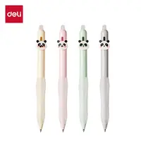 Deli/得力可擦中性笔SA290熊猫系列按动0.5mm子弹头(支)