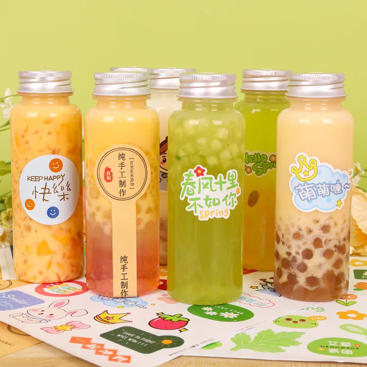 热豆浆热奶茶耐高温空瓶子食品级商用奶茶饮料一次性塑料瓶有盖