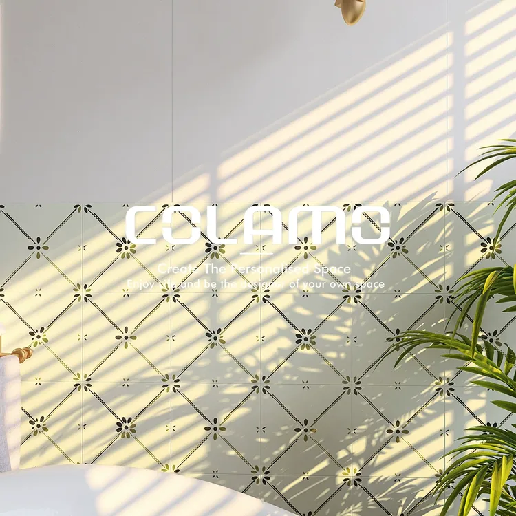 科拉莫花叙-花瓣摩洛哥复古卫生间自粘花砖 北欧客厅墙面美化改造