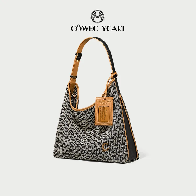 【天使爱美丽专属】CowecYcaki2025新款时尚hobo包牛皮托特包单肩包
