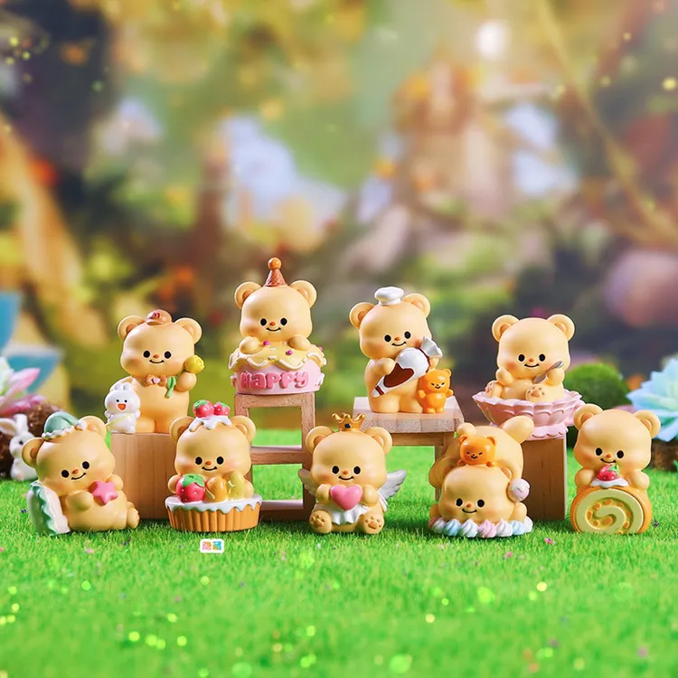 可爱奶呼呼显眼包黄油小熊桌面装饰小礼物