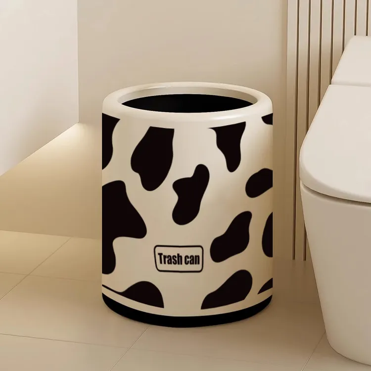 高级奶油风垃圾桶家用客厅卫生间房间卧室女生可爱带盖大号大容量