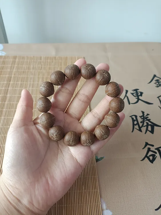 精品原皮紫金鼠菩提籽文玩矮桩飞碟元宝鼠17尺寸原生态前鼠后猫