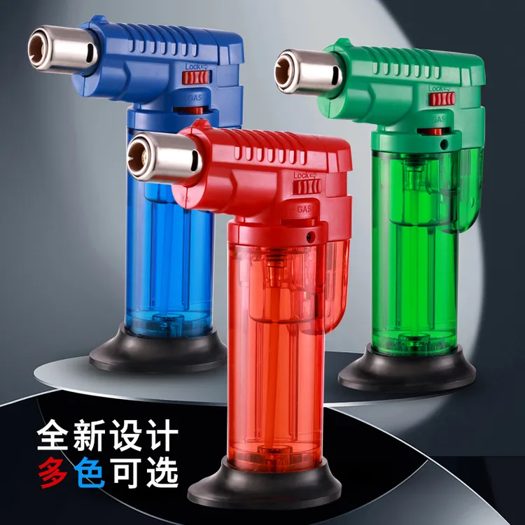 新款防风蓝焰直冲打火机大火力耐高温喷火枪点艾灸家用厨房点火器