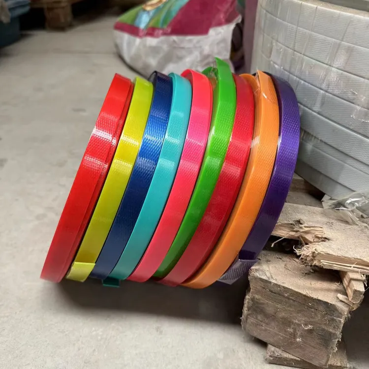 【大河】1608PET彩色塑钢带编织带细条纯创意圆形手工藤编编织篮