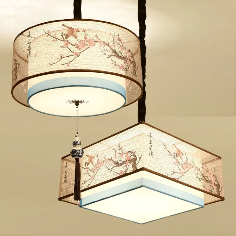 新中式卧室吊灯大气过道吊灯简约阳台走廊吊灯卧室吸顶灯家用灯具