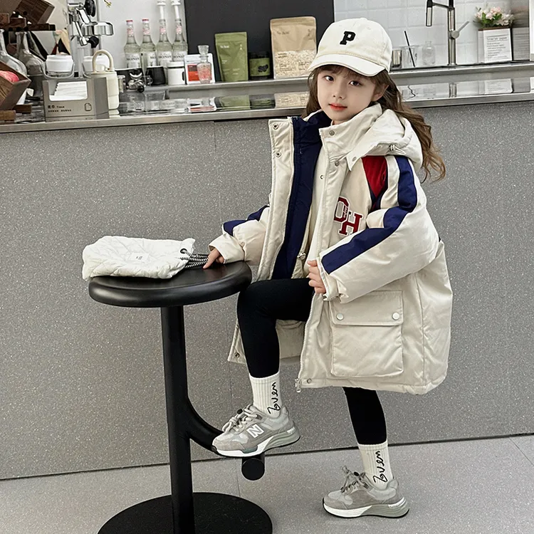 女童棉服冬装外套2023新款冬季洋气儿童棉袄小女孩保暖派克服加厚