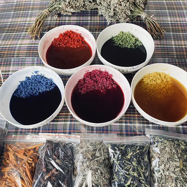 五色糯米饭植物染料优质当季新花送制作教程(可选颜色)