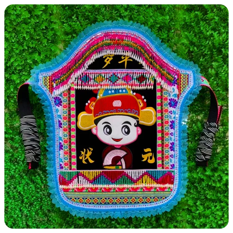 【张兴背带】云南传统背带/中号小状元珠子背带适用于0至4岁