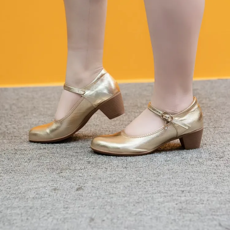 软底方口广场舞鞋国标舞鞋室外广场舞蹈鞋909羊皮