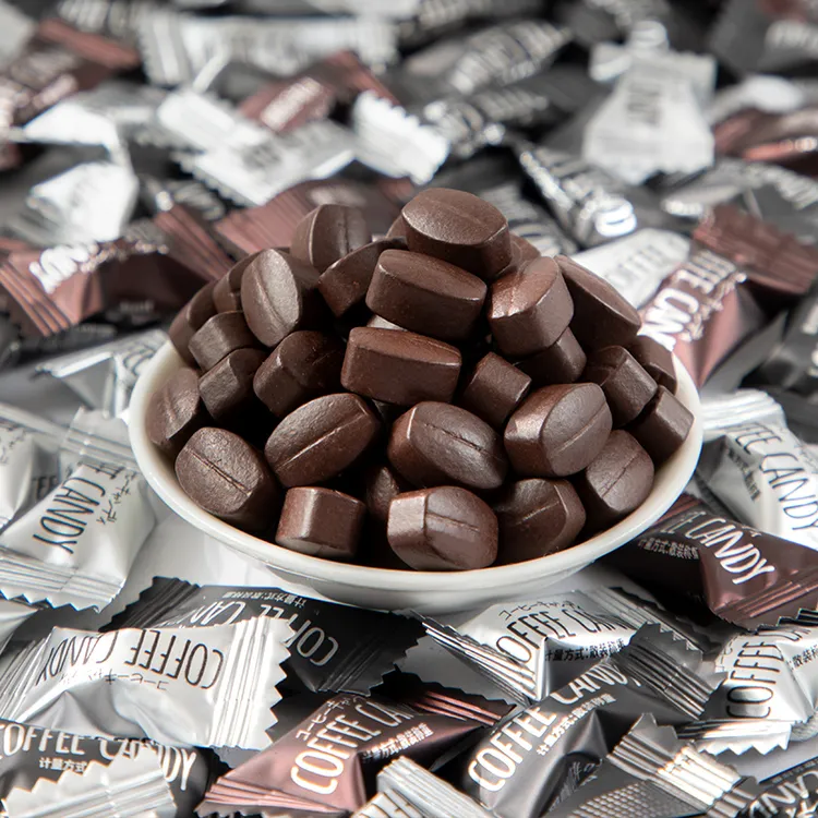 棵力果 即食可嚼咖啡豆糖果咀嚼浓郁黑咖啡味压片咖啡糖小零食
