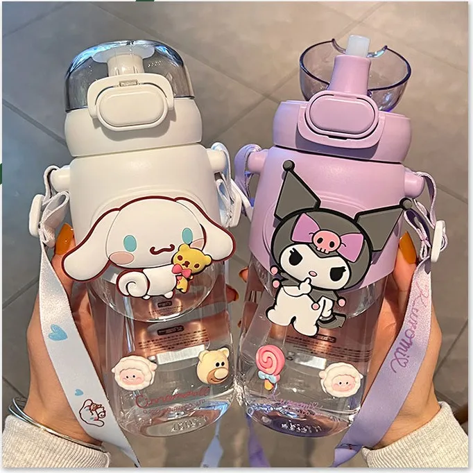 三丽鸥正品玉桂狗水杯tritan可爱女生高颜值新款2022吸管杯子塑料
