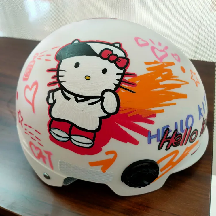 定制头盔儿童女童亲子女士夏季小孩女孩卡通