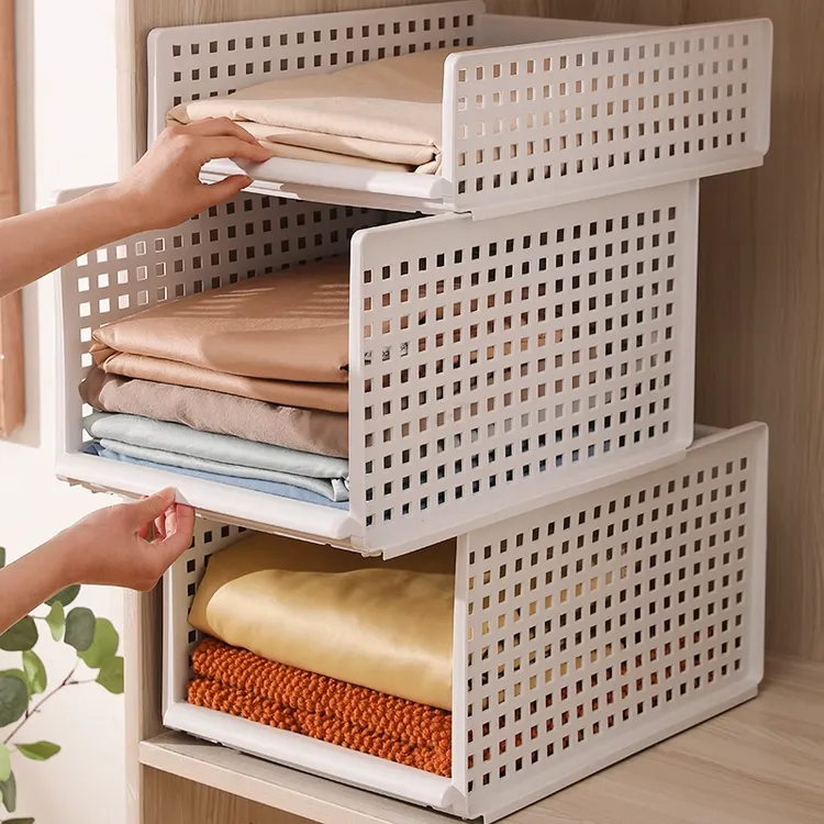 奇喵衣柜收纳分层神器家用抽屉式卧室衣服整理加厚隔板储物收纳箱