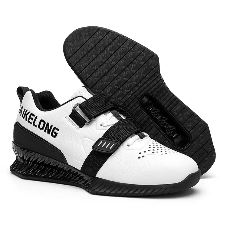 专业深蹲鞋男举重鞋力量举硬拉室内健身训练鞋女防滑耐磨支撑硬底