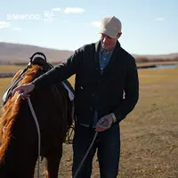 SIMWOOD/简木丹宁【宽松版】7针复古提花青果领开衫毛衣男SN120408