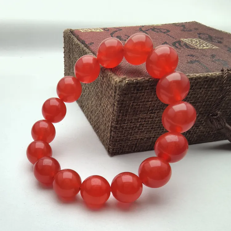 百搭精美手链卡12mm鸽血红手串多样性发一件
