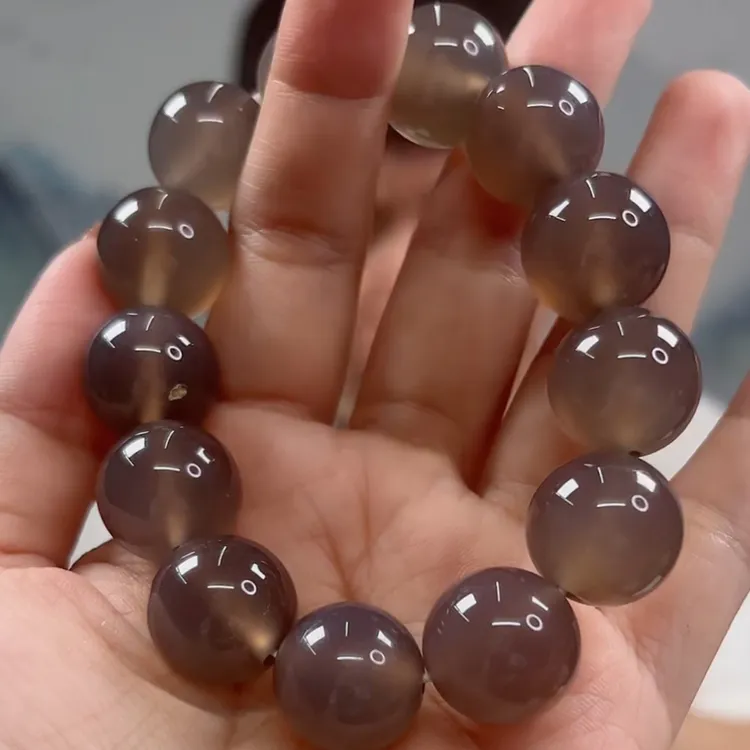 手链卡16mm百搭精美黑冰手串多样性发一件