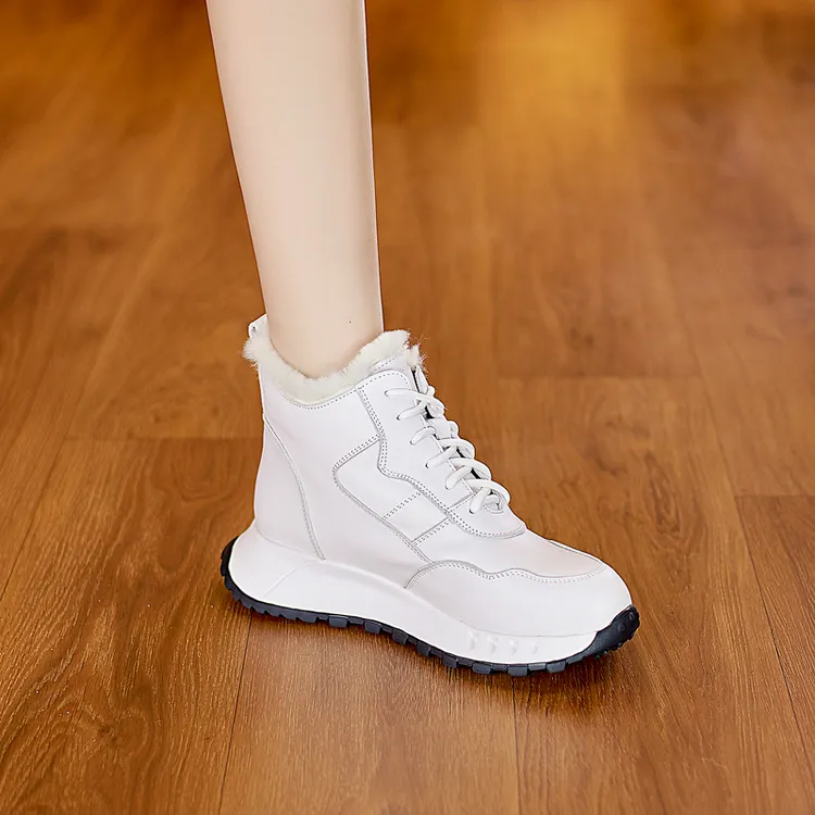 东北雪地靴女爆款2025新款网红厚底皮毛一体冬季保暖加绒加厚棉鞋