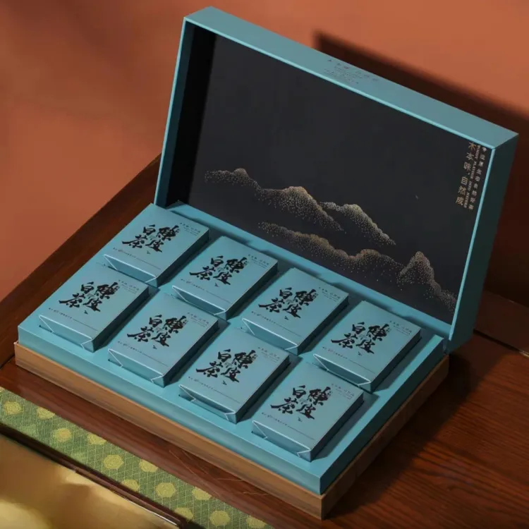 福鼎白茶寿眉小茶饼茶叶新会陈皮小方片礼盒装送礼长辈商务礼品茶