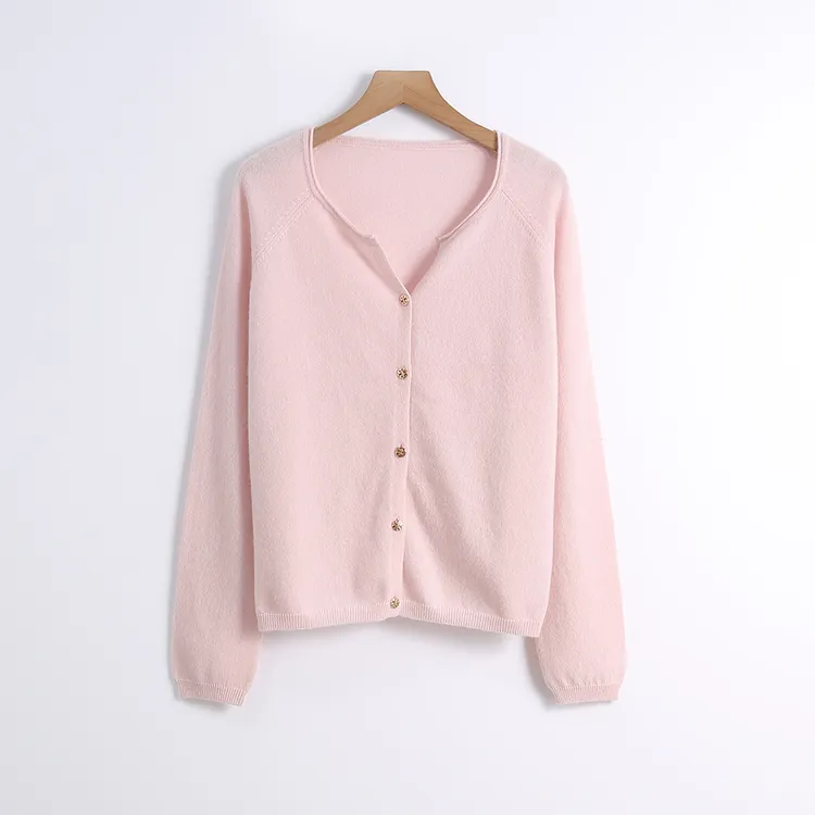 【HONEY AMOR】温暖主力剪刀领领口微宽松针织衫外套 /YHLZC1108