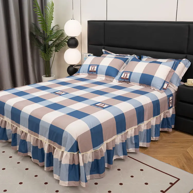 【专柜品质】高档轻奢床裙四件套加厚加大花边床罩防滑床套床上用品