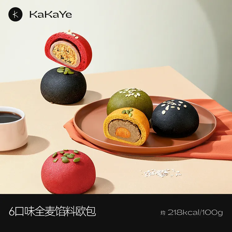 卡卡业欧包全麦面包手工肉松营养代餐饱腹早餐好吃0添加蔗糖健身