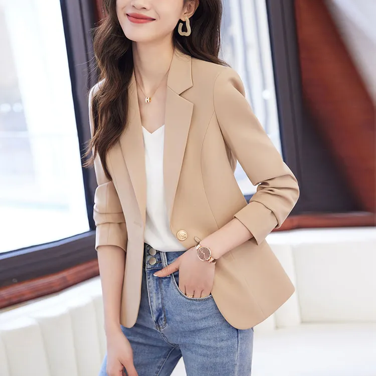 修身短款小西装外套女早春2025新款小个子休闲时尚今年流行的西服