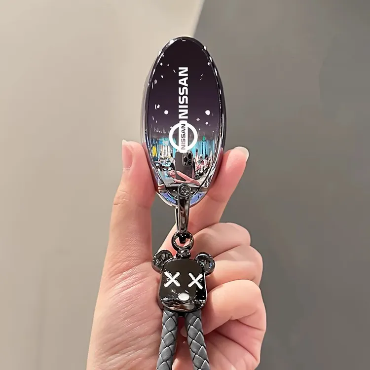 专用日产汽车钥匙套骊威轩逸逍客奇骏天籁阳光骐达楼兰蓝鸟包扣壳