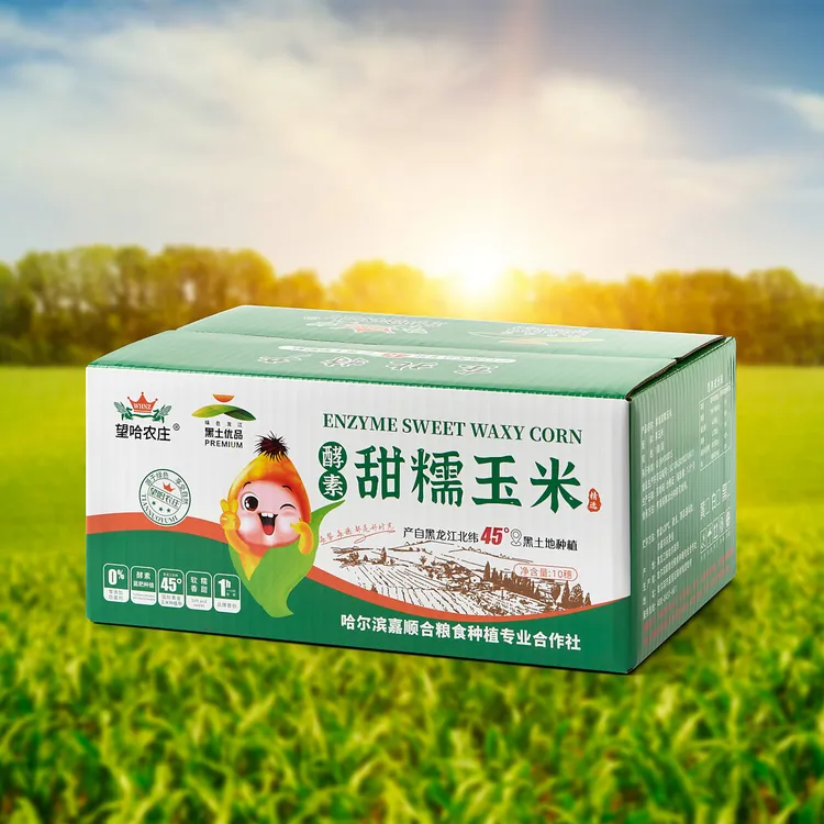 【25年头茬】望哈农庄甜糯玉米真空铝箔（每箱10棒，每箱4.5-5斤）SY