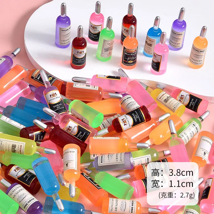 【直播打包】夜光diy手工小酒瓶奶油胶小夜灯手机壳摆件迷你食玩