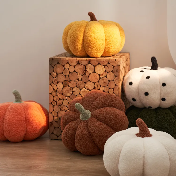 南瓜抱枕可爱少女心车载北欧毛绒沙发客厅创意沙发抱枕飘窗垫靠垫商品图