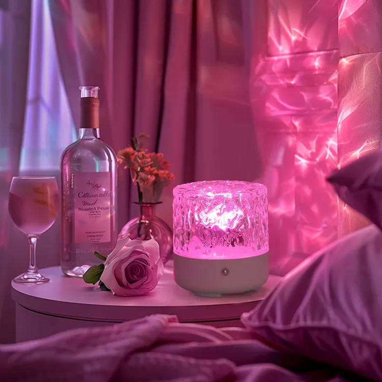 音响氛围灯动态水波纹蓝牙星空投影灯卧室浪漫情侣小夜灯氛围灯